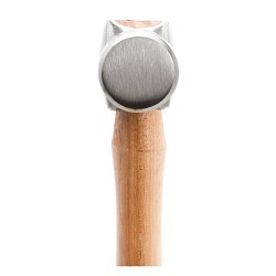 GreatNeck® BP32 Ball Pein Hammer, Ball Pein, 32 oz Drop Forged Steel Head, Hickory Wood Handle