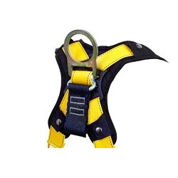 Guardian Fall Protection 37193 Harness, Medium/Large, 130-420 lb, Polyester Strap, Yes Leg Strap Buckle, Yes Chest Strap Buckle, Yes Shoulder Strap Buckle, Galvanized Steel Hardware, Yellow