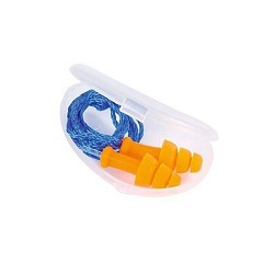 Honeywell SmartFit 154-SMF-30 Ear Plug, 25 dB Noise Reduction Rating, Flange, Specifications Met: ANSI S.3.19-1974, Disposable/Reusable: Reusable, Universal, Orange Plug, Blue Cord