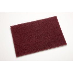 3M™ 7000000728 7447 Pad, 9 in L, 6 in W W/Dia, 1/4 in THK, Very Fine Grade, Aluminum Oxide Abrasive