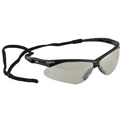 JACKSON SAFETY® Nemesis V30 Safety Glasses, Clear Lens, Polycarbonate Lens, 99.9 % UV Protection, Black Frame