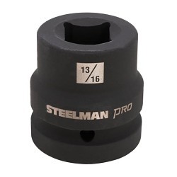 JS Products Steelman® Pro 79333 Impact Socket, 1 in Drive, Budd Socket, 13/16 in Socket, 4 Points