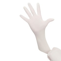 KimTech Pure Kimtech™ MCR6062LPAIR Clean Room Gloves, Small, #7, Nitrile, White, 12 in Length, Non-Powdered Powder, Textured/Rough, 6 mil Thickness, Ambidextrous Hand, Ambidextrous