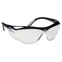 Kimberly-Clark Professional KleenGuard™ 14478 Safety Glasses, Anti-Fog Lens Coating, Clear Lens, Half, Wraparound, Black Frame, Polycarbonate Frame, Polycarbonate Lens, Universal