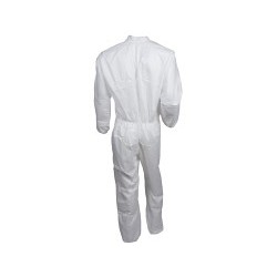 Kimberly-Clark Professional KleenGuard™ 46105 Coverall, 2X-Large, White, SMS Fabric, 30 in Chest, 41 in Inseam Length