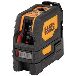 Klein® 93LCLS Laser Level, 65 ft, +/-3/32 in per 33 ft(+/-2 mm per 10 m) Vertical and Horizontal Beams, +/-1/8 in per 33 ft (+/-3 mm per 10 m) Plumb Up Spot, +/-5/32 in per 33 ft (+/-4 mm per 10 m) Plumb Down Spot Accuracy, 3 x AA Batteries