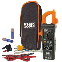 Klein® CL700 Digital Clamp Meter, 1000 VAC/VDC, 600 A, 60 MOhm, 1 Hz to 500 kHz, LCD