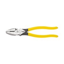 Klein® D213-9NE-CR Lineman's Crimping Plier, 1.375 in Nominal Capacity, Streamlined Design with Sure-gripping, Cross-Hatched Knurled Jaw, 1.25 W x 1.594 L x 0.625 T in Jaw, 9.33 in Overall Length, No Insulated