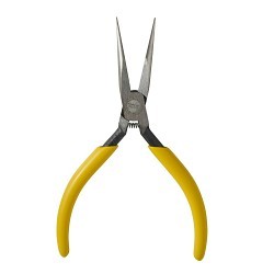 Klein® D307-51/2C Needle Nose Plier, Knurled Jaw, 1.709 in Jaw Length, 1/2 in Jaw Width, 5.67 in Overall Length
