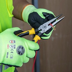 Klein® J203-8 Needle Nose Cutting Plier, 2.32 in Jaw Length, 1.02 in Jaw Width, 8.42 in Overall Length