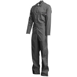 LAPCO FR™ CVEFR7GY Coverall, Men, X-Large, Gray, Cotton