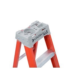 Louisville® 443-FS1506 Step Ladder, 72 in Ladder Height, 300 lb, ANSI Code: Type IA, Fiberglass, 5 Steps