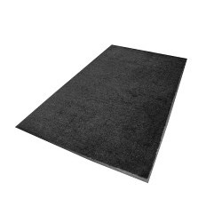 M.K. Morse® 1004310140 ColorStar Carpeted Mat, 10 ft Length, 3 ft Width, 3/8 in Thickness, Black, PET