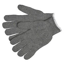 MCR Safety Cut Pro® 9507M Cut-Resistant Gloves, Medium, #8, 7 ga Cotton/Polyester, String Knit Wrist Cuff, Resists: Abrasion, Gray