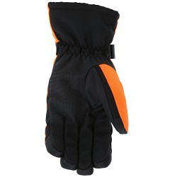 MCR Safety 983M Insulated Mechanics Gloves, Medium, #8, 200 gram Thinsulate™ lining and a waterproof / windproof barrier, Hi-Vis Orange/Black, Fabric Back Style