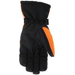 MCR Safety 983M Insulated Mechanics Gloves, Medium, #8, 200 gram Thinsulate™ lining and a waterproof / windproof barrier, Hi-Vis Orange/Black, Fabric Back Style