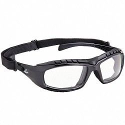 MCR Safety HDX110AF Safety Glasses, Anti-Fog, Anti-Scratch Lens Coating, Clear Lens, Full, Black Frame, Polycarbonate Frame, Polycarbonate Lens