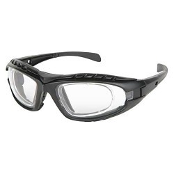 MCR Safety HDX110AF Safety Glasses, Anti-Fog, Anti-Scratch Lens Coating, Clear Lens, Full, Black Frame, Polycarbonate Frame, Polycarbonate Lens