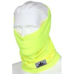 MCR Safety IG8 Hi-Vis Lime Insulated Neck Gaiter, Polyester Spandex Fleece Stretch Fabric, One Size Fits All