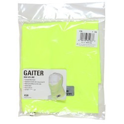 MCR Safety IG8 Hi-Vis Lime Insulated Neck Gaiter, Polyester Spandex Fleece Stretch Fabric, One Size Fits All