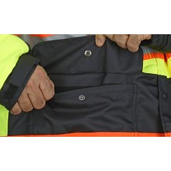 MCR Safety VT38JHX2 Rain Gear Winter Jacket, Insulated, 2X-Large, Fluorescent Lime/Orange/Black, Polyester, High-Visibility, Detachable Hood Style, 32 in Chest Size