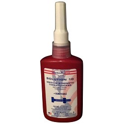 MRO Solutions 40104 Anaerobic Threadlocker, 50 ml Container, Bottle Container, Liquid Form, Red