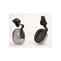 MSA Safety 454-10129327 Earmuff, 25 dB Noise Reduction Rating, Gray, Cap-Mounted Band Position