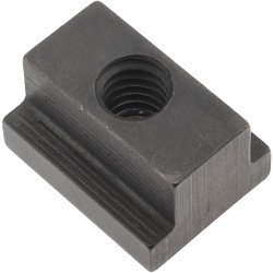 T-Slot Nut, Imperial, 5/16-18 in, 7/16 in Slot, 7/8 in Length, 7/32 in Height, Steel