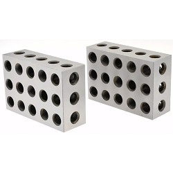 2-4-6 Setup Block, 4 in Length, 2 in Width, 6 in Height, 0.0003 in Squareness, Hardened Steel