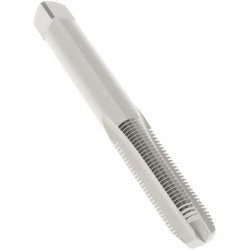 Machine Tap, 10-32 Thread, H3 Thread Limit, Plug Chamfer, 3 Flutes, Bright, Cobalt Steel