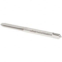 Machine Tap, 10-32 Thread, H3 Thread Limit, Plug Chamfer, 3 Flutes, Bright, Cobalt Steel