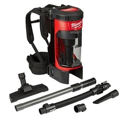 Milwaukee® 0885-20 Backpack Vacuum Cleaner, 1 gal Tank, 159 W, 18 V