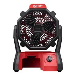 Milwaukee® 0886-20 Jobsite Fan, Bare Tool, 18 V, 3 Speed, 284 cfm, 7 in Blade Dia