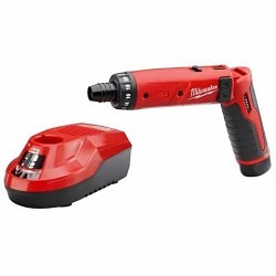 Milwaukee® 2101-21 Cordless Screwdriver Kit, Kit, 1/4 in Chuck, 4 VDC, 44 in-lb, Lithium-Ion Battery, Battery Included: Yes