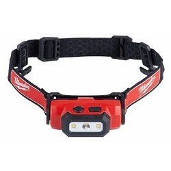 Milwaukee® 2111-21 USB Hard Hat Headlamp, LED Bulb, 475 Lumens, Red