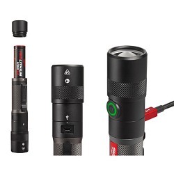 Milwaukee® 2161-21 Twist Focus Flashlight, LED Bulb, 1100 Lumens, Black