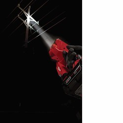 Milwaukee® 2354-20 Search Light, LED Bulb, 1250/600/1200 Lumens, Black/Red