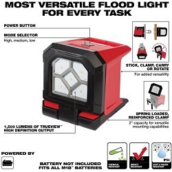 Milwaukee® 2365-20 Flood Light, 5 Lamps, LED Lamp, 18 V