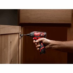 Milwaukee® 2401-22 Cordless Impact Screwdriver, Hex Drive, 1/4 in Drive, 175 lb-in, Battery Included: Yes
