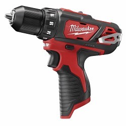 Milwaukee® M12™ 2407-20 Drill/Driver, 3/8 in Drive, 275 in-lb Torque, 12 VDC, 7.38 in Overall Length, Bare Tool, 1500 rpm Speed