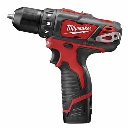 Milwaukee® 2407-22 Drill/Driver Kit, 3/8 in Drive, 275 in-lb Torque, 12 VDC, 7.38 in Overall Length, Battery Included: Yes