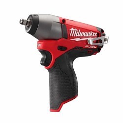 Milwaukee® 2454-20 Cordless Impact Wrench, Square Drive, 3/8 in Drive, 117 lb-ft, 12 VDC, 6-1/2 in Overall Length
