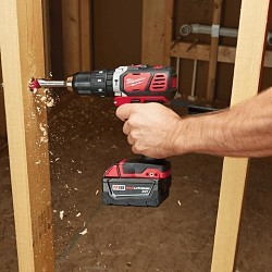 Milwaukee® 2607-20 Cordless Hammer Drill/driver, 1/2 in Chuck, Keyless Chuck, 18 VDC, Yes
