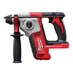 Milwaukee® 2612-20 Cordless Rotary Hammer, 5/8 in Chuck, Keyless, SDS Plus Chuck, 18 VDC, 1300 rpm, Yes, Lithium-Ion Battery, Battery Included: No