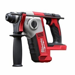 Milwaukee® 2612-20 Cordless Rotary Hammer, 5/8 in Chuck, Keyless, SDS Plus Chuck, 18 VDC, 1300 rpm, Yes, Lithium-Ion Battery, Battery Included: No