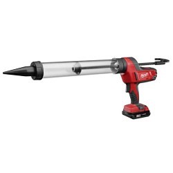 Milwaukee® 2643-21CT Cordless Caulking and Adhesive Gun, Kit, 950 lb Dispensing Force, 18 V, Lithium-Ion Battery