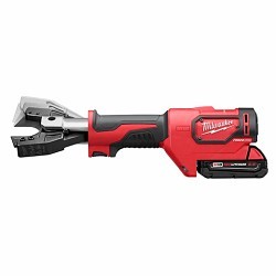 Milwaukee® 2678-22BG Cordless Crimper Kit, Crimping Capacity: 8 AWG to 350 kcmil Aluminum Lug, 8 AWG to 600 kcmil Copper Lug, 6 Ton Crimping Force, 18 V, Lithium-Ion Battery