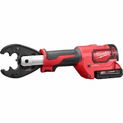 Milwaukee® 2678-22O Cordless Crimper Kit, Crimping Capacity: 8 AWG to 350 kcmil Aluminum Lug, 8 AWG to 600 kcmil Copper Lug, 6 Ton Crimping Force, 18 V, Lithium-Ion Battery