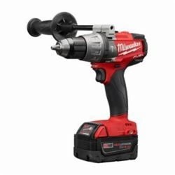 Milwaukee® M18 FUEL™ 2704-22 Cordless Hammer Drill/Driver Kit, 1/2 in Keyless Chuck, 18 VDC, 0 to 550/0 to 2000 rpm No-Load, Lithium-Ion Battery