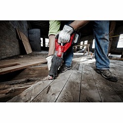 Milwaukee® 2722-21HD Cordless Reciprocating Saw, 1-1/4 in Stroke Length, 0 to 3000 spm Strokes per Minute, Battery Included: Yes, 3-3/4 in Overall Length